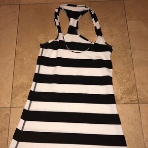 Lululemon Cool Racerback Tank (black & white)